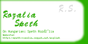 rozalia speth business card